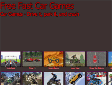 Tablet Screenshot of 2fastcargames.com